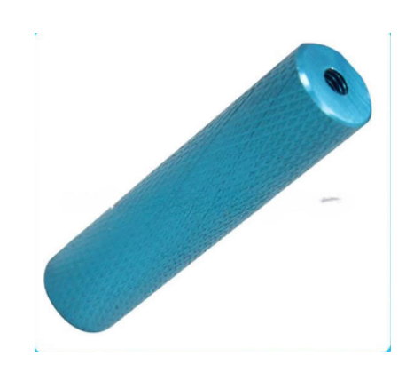 Knurled Aluminum Handle-Blue